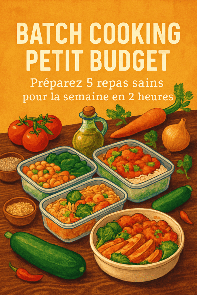 Batch Cooking Petit Budget : Préparez 5 repas sains pour la semaine en 2 heures